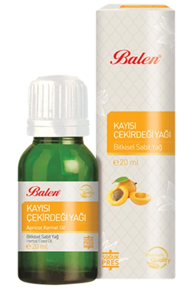 Kayısı Çekirdeği Yağı Soğuk Pres 20 ml Balen ürün görseli 1