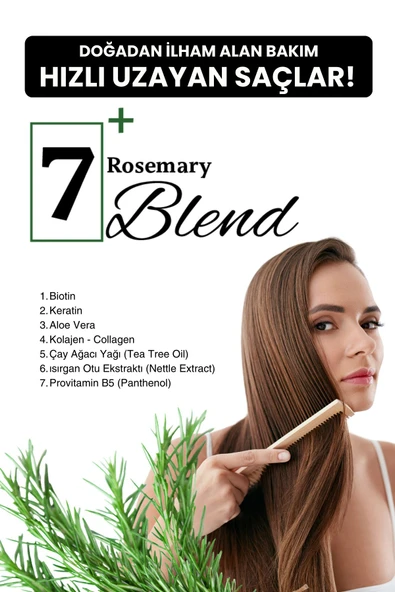 Rosemary Biberiye Şampuanı 400ml - Resim 2