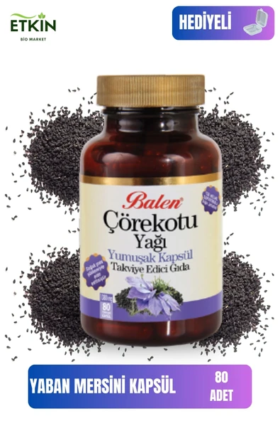 Çörekotu Yağı Yumuşak Kapsül 80 Adet Kapsül 1000 Mg ürün görseli 1