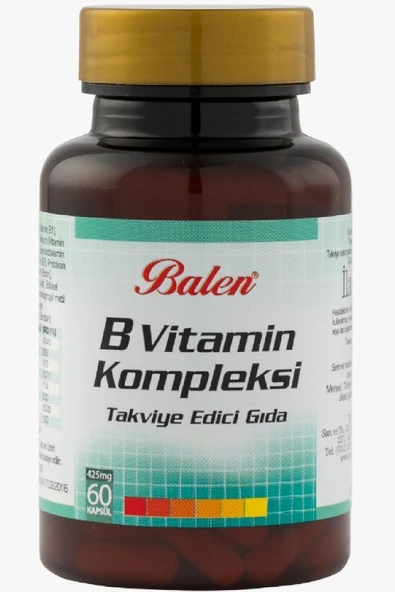 B Vitamin Kompleksi B12 60 Adet Kapsül 425 Mg ürün görseli 1