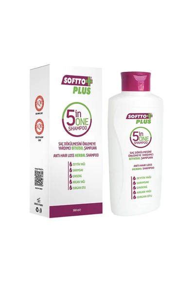 5in Anti-Hair Loss Herbal Shampoo360 Ml KeyÜrün1020 ürün görseli 1