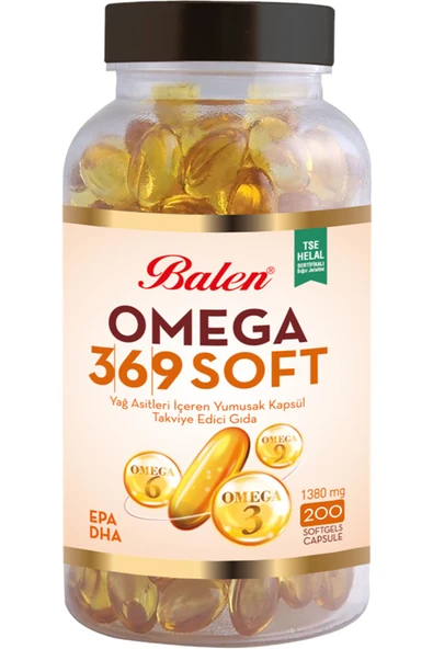 Omega 3,6,9 Soft Yağ Asitleri Içeren Yumuşak Kapsül 1380 Mg ürün görseli 1
