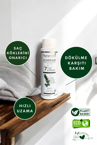 Rosemary Biberiye Şampuanı 400ml - Resim 4