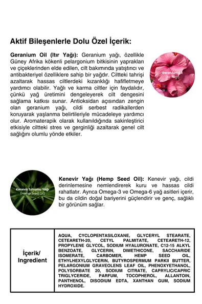 Kenevir Nemlendirici Krem 100ml - Resim 5
