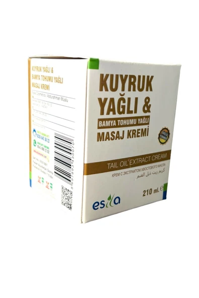 Esila Kuyruk Yağlı Bamya Tohumlu Masaj Kremi 210 ml ürün görseli 1
