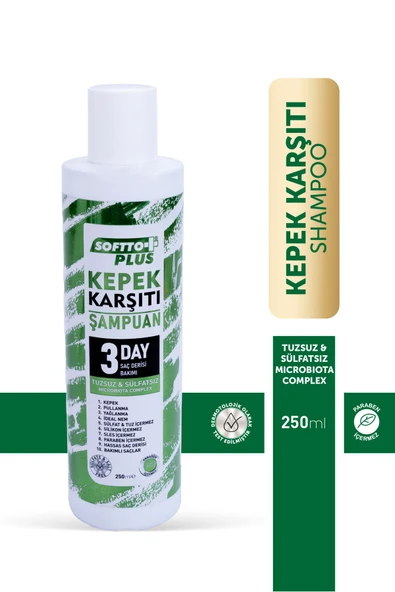 Tuzsuz & Sülfatsız Kepek Karşıtı Onarıcı Şampuanı 250 /ml. Eczane100 ürün görseli 1