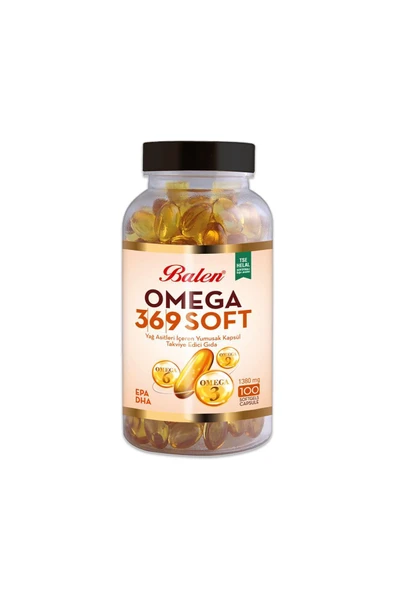 Omega 3-6-9 Soft Yağ Asitleri Içeren 1380 Mg 100 Yumuşak Kapsül ürün görseli 1