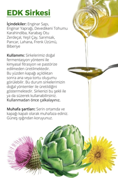 EDK Sirke 500 ml - Resim 2