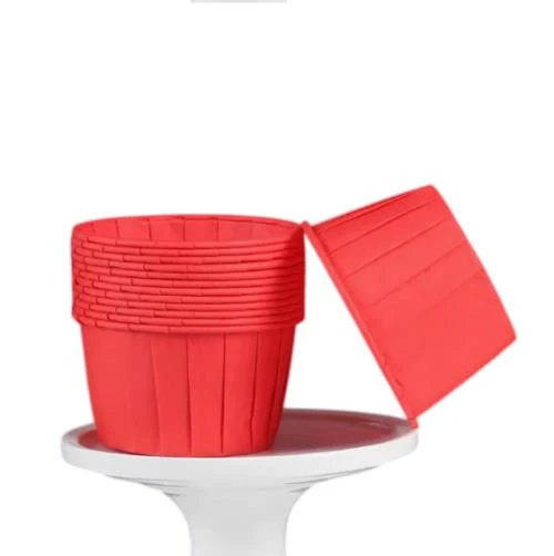 Cupcake/Muffin /Suffle Kek Kapsülü Kırmızı 50 Li ürün görseli 1