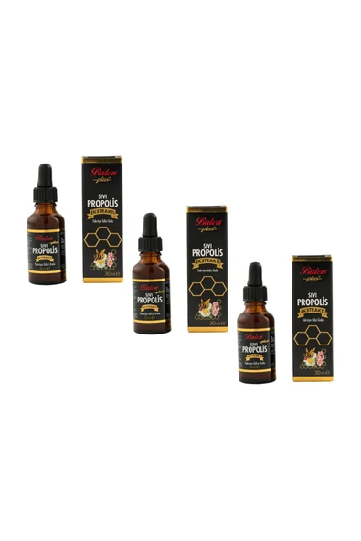 3 Adet Sıvı Propolis Ekstraktı Su Bazlı Damla 30ml X 3 ürün görseli 1