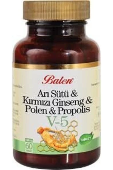 V-5 Arı Sütü Ginseng Polen Propolis Tablet 60 Kapsül ürün görseli 1