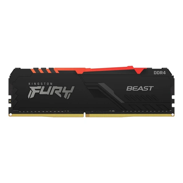Kingston Beast RGB 8GB KF432C16BBA/8 (1x8GB) DDR4 3200MHz CL16 Masaüstü PC Bellek ürün görseli 1