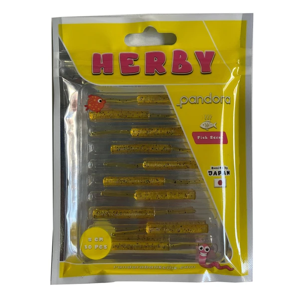 Pandora Herby  5cm 10 Adet LRF Silikonu  Honey Shrimp ürün görseli 1