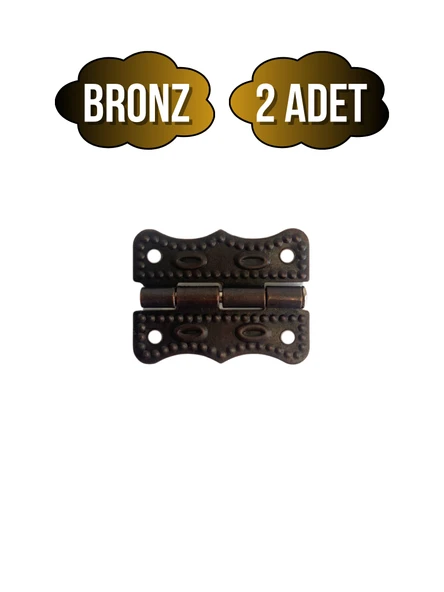 Papatya Tavla Menteşesi Mobilya Kutu Menteşesi(BRONZ)(EN:3CM BOY:2CM) Bronz BRONZ - 2 ADET ürün görseli 1