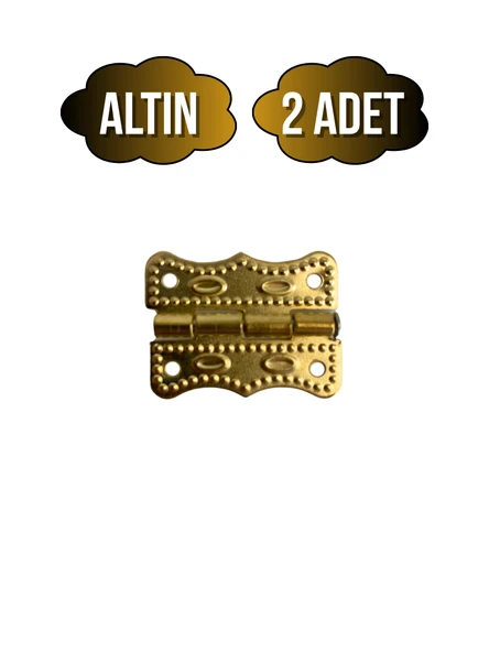 Papatya Tavla Menteşesi Mobilya Kutu Menteşesi(ALTIN)(EN:3CM BOY:2CM) Altın ALTIN - 2 ADET ürün görseli 1