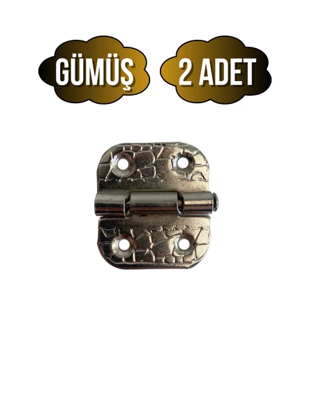 Tavla Menteşesi Stoplu Mobilya Kutu Menteşesi(GÜMÜŞ)(EN:3CM BOY:3CM) Gümüş GÜMÜŞ - 2 ADET ürün görseli 1