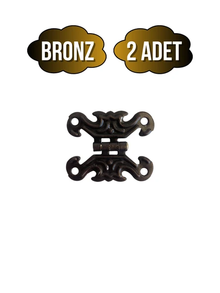 Kelebek Tavla Menteşesi Mobilya Kutu Menteşesi(BRONZ)(EN:3CM BOY:2CM) Bronz BRONZ - 2 ADET ürün görseli 1