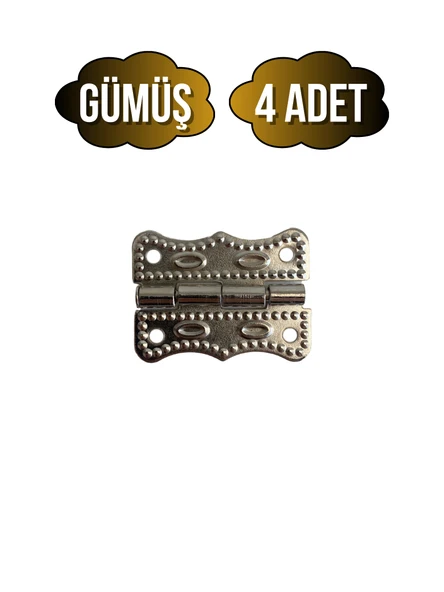 Papatya Tavla Menteşesi Mobilya Kutu Menteşesi(GÜMÜŞ)(EN:3CM BOY:2CM) Gümüş GÜMÜŞ - 4 ADET ürün görseli 1