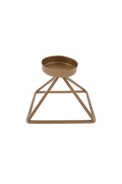 Karaca Home Geometri Mumluk Gold 13x13cm ürün görseli 1