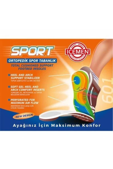 ICEMEN 601 Full Ortapedik Iç Taban 39-41 - Resim 3