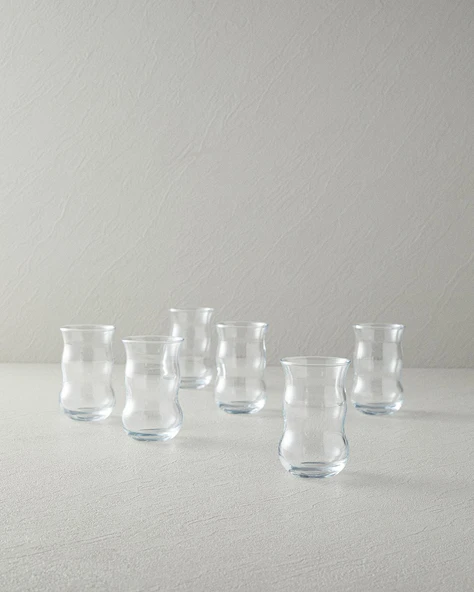 English Home Classy 6'lı Cam Çay Bardağı ürün görseli 1