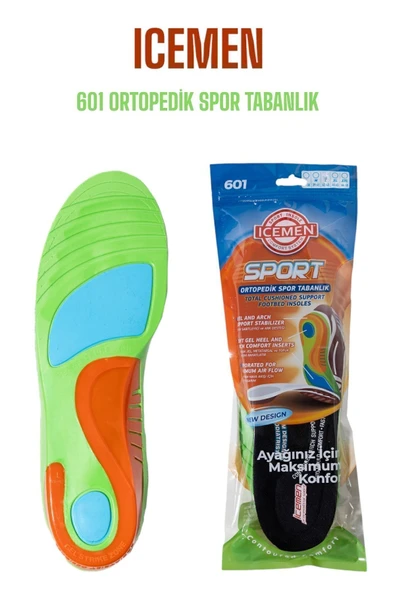 ICEMEN 601 - Full Ortopedik Ayakkabı Tabanlık / Spor Ayakkabı Tabanlığı 39-41 ürün görseli 1