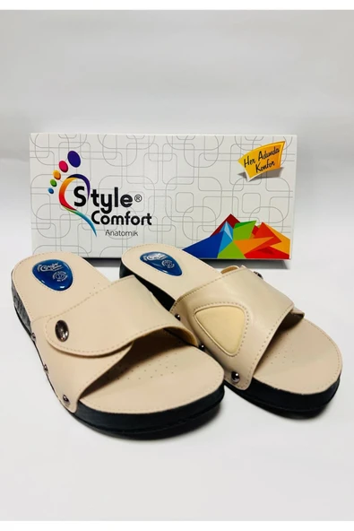 STYLE COMFORT Kadın Bej Comfort Style Terlik Sc-03 40 ürün görseli 1