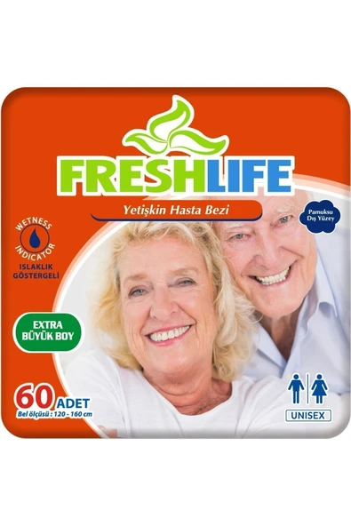 FRESHLİFE 2'li Xlarge Yetişkin Hasta Bezi 30x2 (60 ADET) XL ürün görseli 1