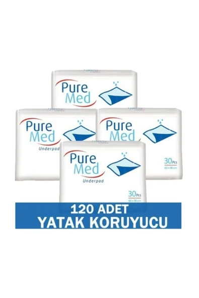 PUREMED Hasta Altı Bezi Serme Yatak  Koruyucu  60x90  30'lu  4 Paket ürün görseli 1