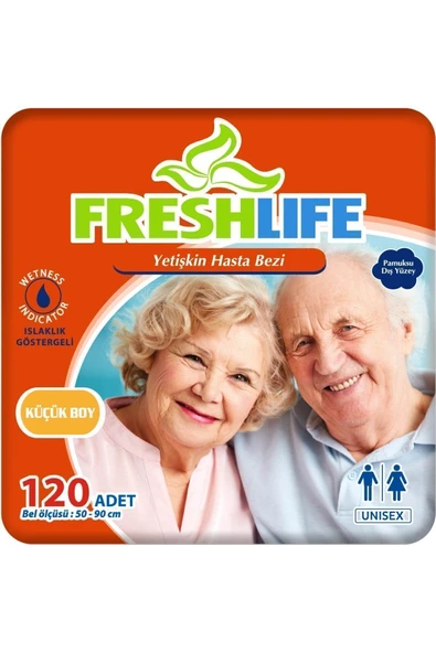 FRESHLİFE 4'lü Small Yetişkin Belbantlı Hasta Bezi 30x4 (120 ADET) S ürün görseli 1