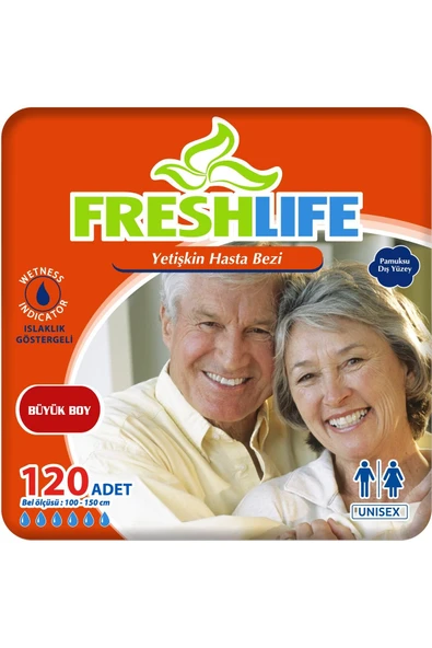 FRESHLİFE 4'lü Large Yetişkin Hasta Bezi 30x4 (120 ADET) L ürün görseli 1