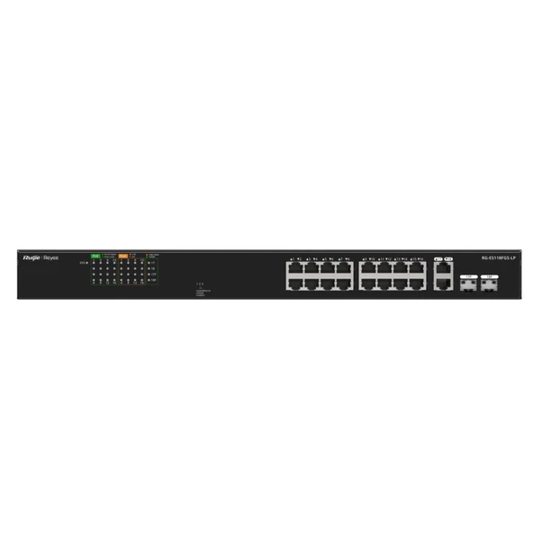 Ruijie Reyee RG-ES118FGS-LP 18 Port 10/100 Ethernet Poe Rackmount Switch ürün görseli 1