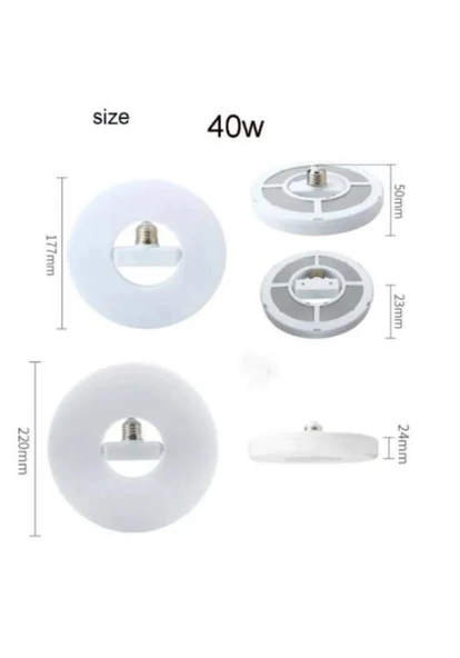 Seldur Simit Ufo Led Ampul 40w 3600Lümen Beyaz - Resim 2