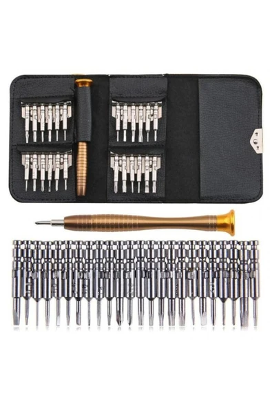 Zhltools Hassas Tornavida Seti 25 Parça Deri Cüzdan ürün görseli 1