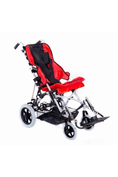 COMFORT PLUS DM-BOSS Engelli Pediatrik Baston Puset Kırmızı ürün görseli 1