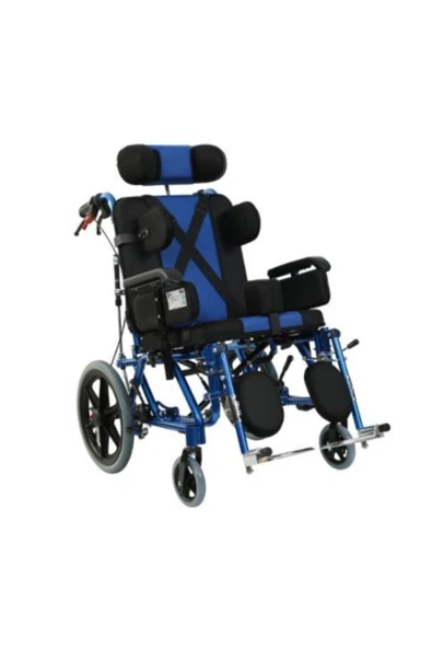 GOLFİ Umaygrup G458 Cerebral Palsy Tekerlekli Sandalye  Yatarlı Tiltli Katlanabilir 100 Kg Taşıma ürün görseli 1