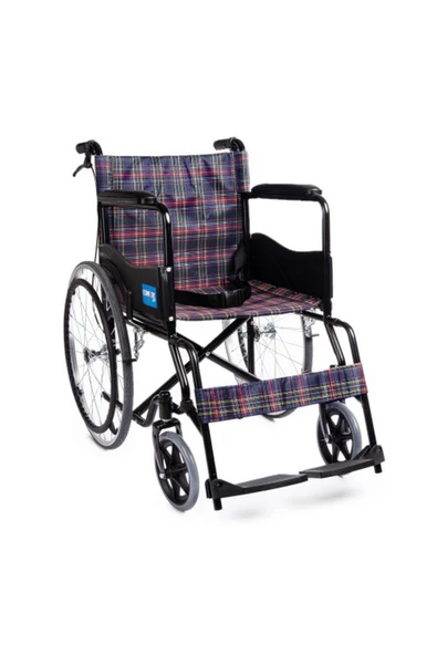 COMFORT PLUS Ky809bj Ekose Özellikli Tekerlekli Sandalye ürün görseli 1