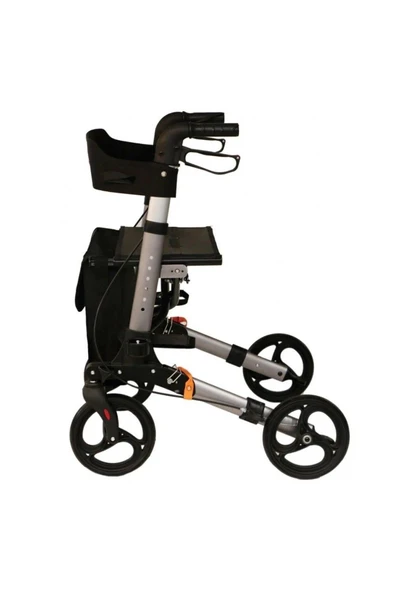 WALESSAN 9102 Lüx Rollator Yürüteç Katlanabilir, Seyahat Ve Uçuş Için, Yüksekliği Ayarı Baston Tutucu ürün görseli 1