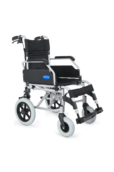 COMFORT PLUS DM-337 40cm Silver Alüminyum Özellikli Transfer Tekerlekli Sandalye ürün görseli 1