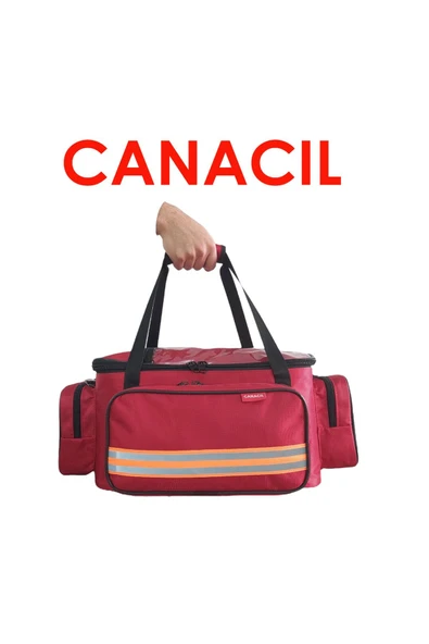 CANACIL Travma Çantası | Acil Müdahale Çantası | Ilk Yardım Çantası Kırmızı | Tk5411 ürün görseli 1