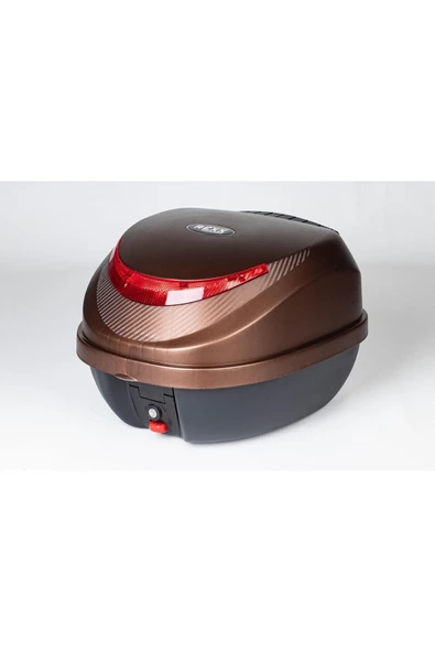 REXXMOTOR REXX MOTOSİKLET ARKA ÇANTA 32LT KAHVERENGİ TOPCASE ürün görseli 1