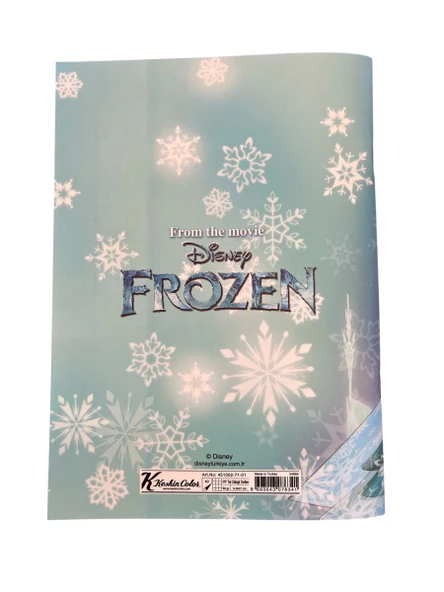 Frozen A5 40 Yaprak Kareli Dikişli Defter - Resim 3