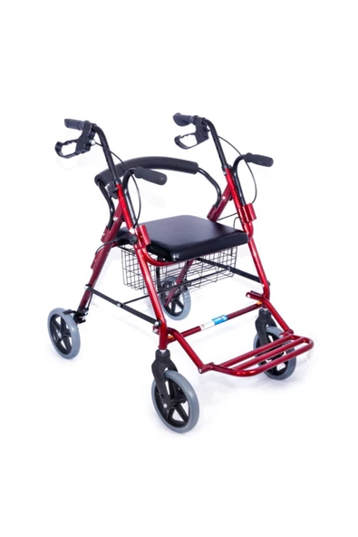 COMFORT PLUS Dm9146 Ayak Pedallı Alüminyum Rolatör(tekerlekli Sandalye Gibi Kullanma Imkanı) ürün görseli 1