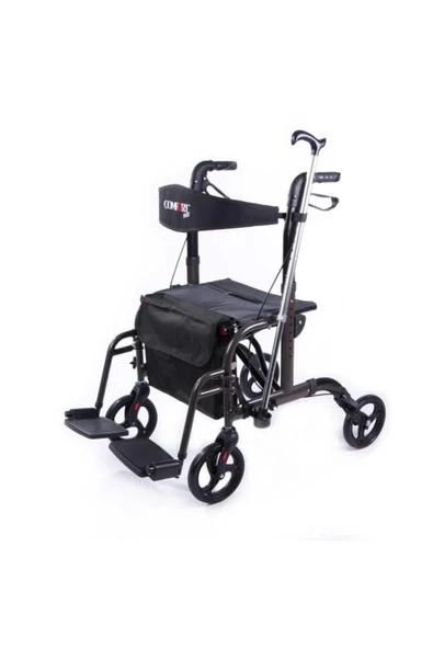 COMFORT PLUS Dm9124 Lüx Ayak Pedallı Alüminyum Rolatör Yürüteç ürün görseli 1