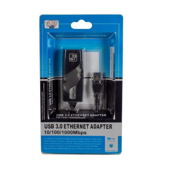 Powermaster Usb 3.0 To Rj45 10/100/1000 Mbps Gigabit Ethernet Çevirici ürün görseli 1