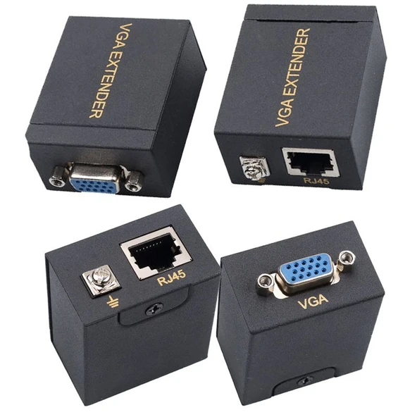 Powermaster PM-17297 VGA CAT5-CAT6 60 Metre Extender Uzatıcı ürün görseli 1