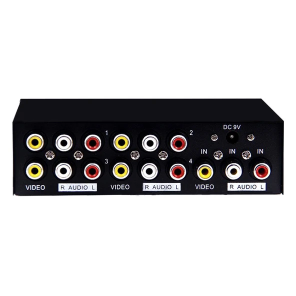 Powermaster AV-104 4 Port Video Audio Splitter - Resim 3