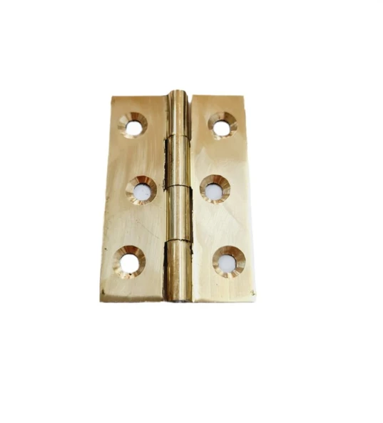 Pirinç Sabit Yaprak Menteşe 60x40x2 mm – 6 cm Dekoratif Menteşe / 5 adet ürün görseli 1