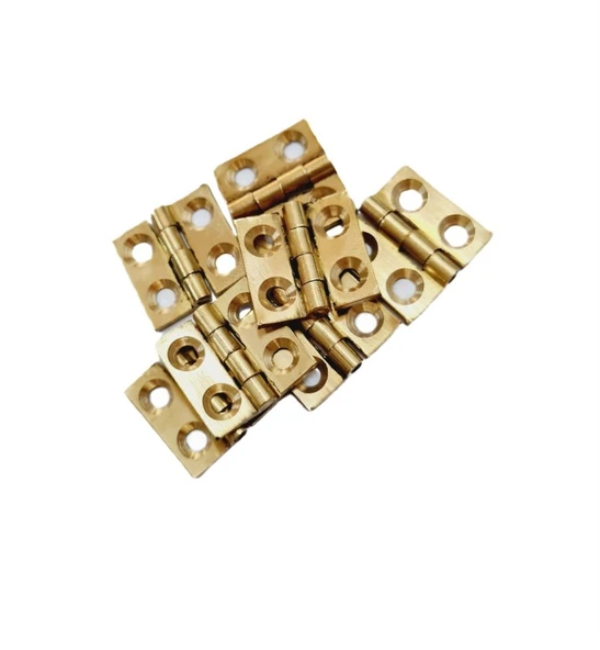 Pirinç Mini Yaprak Menteşe 30x20x18 mm – 3 cm Mini Kapak Menteşesi / 5 adet ürün görseli 1