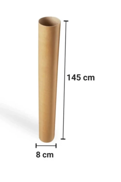 Karton Masura Boy 145 Cm Iç Çap 8 Cm Balonlu Naylon Masurası (1 Adet Fiyatıdır ) ürün görseli 1